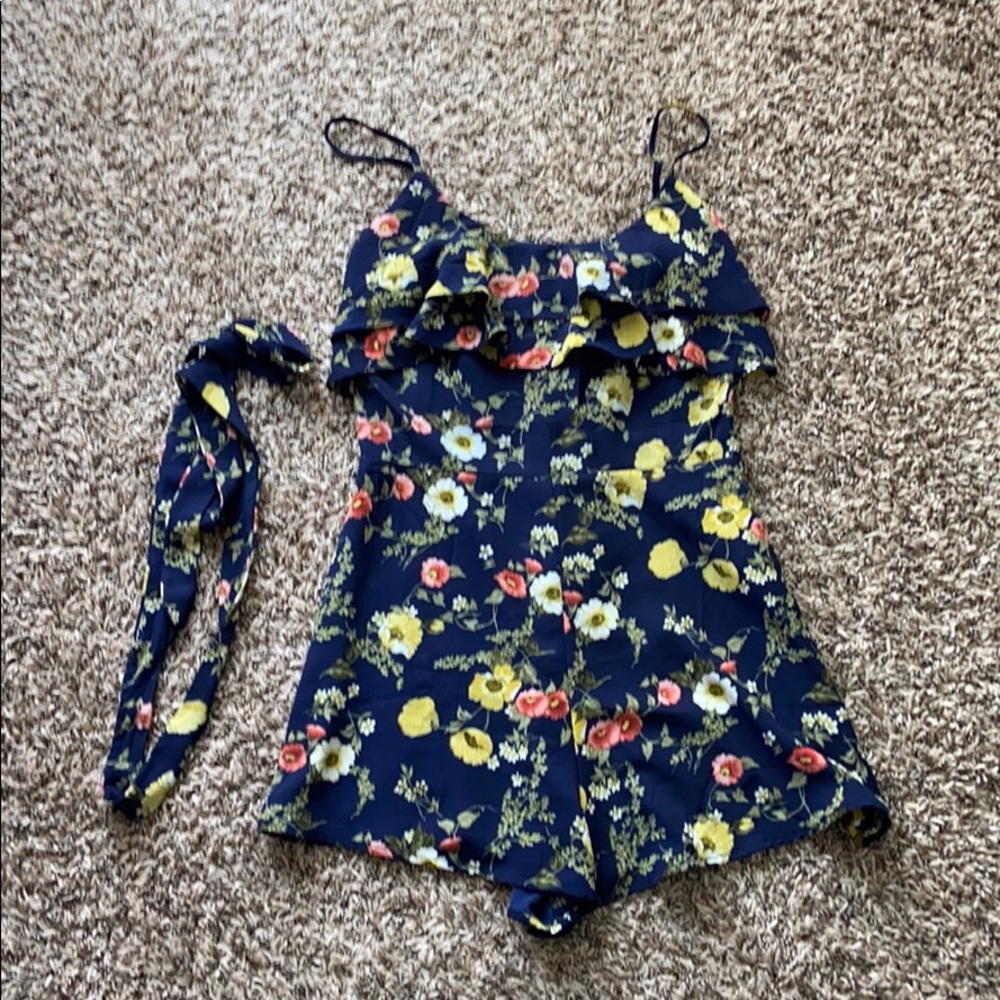 Forever 21 floral romper